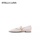 STELLA LUNA women's shoes 24FW new autumn shoes black cross-strap Mary Jane French flats STELLA LUNA women's shoes 24FW new autumn shoes black cross-strap Mary Jane French flats