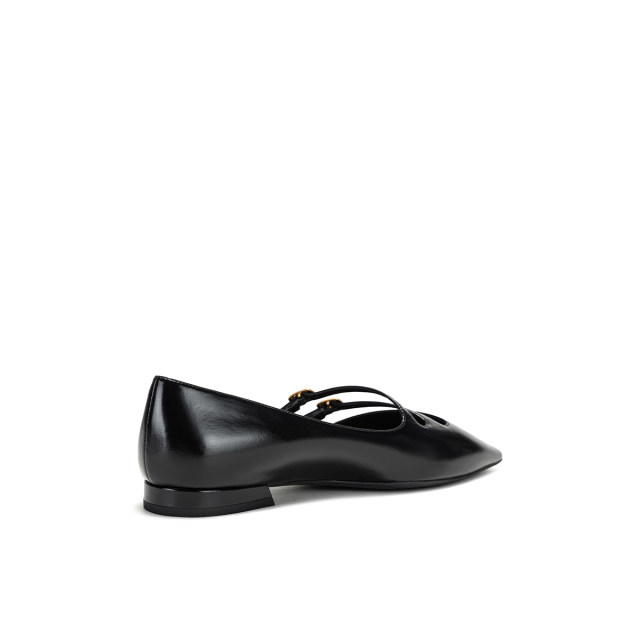 LUNA women's shoes new autumn shoes black double-striped Mary Jane French flats LUNA women's shoes new autumn shoes black double-striped Mary Jane French flats