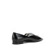 LUNA women's shoes new autumn shoes black double-striped Mary Jane French flats LUNA women's shoes new autumn shoes black double-striped Mary Jane French flats