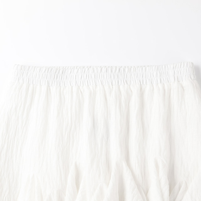 wana try black background and white dot hem asymmetric ultra-short fluffy skirt containing shorts 2025 summer new women's skirt wana try black background and white dot hem asymmetric ultra-short fluffy skirt containing shorts 2025 summer new women's skirt