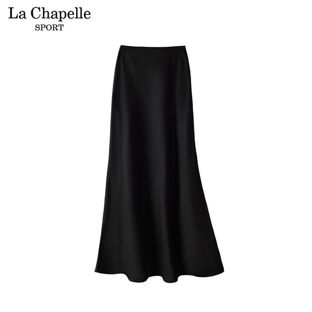La Chapelle satin acetic silky skirt for women in summer new high-waisted slim hip fishtail A-line long skirt Y La Chapelle satin acetic silky skirt for women in summer new high-waisted slim hip fishtail A-line long skirt Y