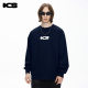 ics丨iconslab letter logo print long-sleeved T-shirt round neck couple versatile fashion CleanFit top ics丨iconslab letter logo print long-sleeved T-shirt round neck couple versatile fashion CleanFit top