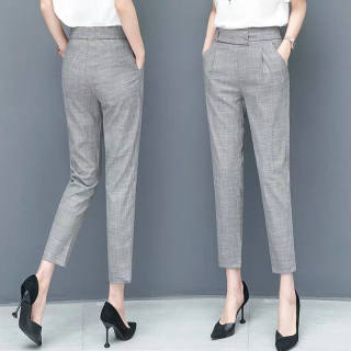 Harun pants 2022 summer new straight pants loose, thin nine -point pants casual small feet pants thin women's style Harun pants 2022 summer new straight pants loose, thin nine -point pants casual small feet pants thin women's style
