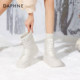 Daphne white snow boots for women 2025 winter new style velvet thickened cotton boots thick sole waterproof northeastern cotton shoes Daphne white snow boots for women 2025 winter new style velvet thickened cotton boots thick sole waterproof northeastern cotton shoes