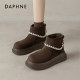 Daphne Maillard short boots for women 2025 new winter velvet thickened snow boots thick sole warm cotton shoes Daphne Maillard short boots for women 2025 new winter velvet thickened snow boots thick sole warm cotton shoes