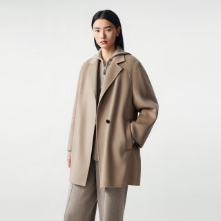 LANCY/Langzi temperament medium length woolen coat LANCY/Langzi temperament medium length woolen coat