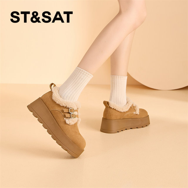 Saturday cotton shoes for women 2025 winter new outer wear women's popular thick-soled plus velvet thickened warm Birkenstock women's shoes Saturday cotton shoes for women 2025 winter new outer wear women's popular thick-soled plus velvet thickened warm Birkenstock women's shoes