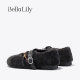 BellaLily2025 new autumn style elegant flat shoes comfortable women's shoes wool and plush fur shoes BellaLily2025 new autumn style elegant flat shoes comfortable women's shoes wool and plush fur shoes