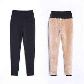 Quality large size women's pants plus velvet elasticity is thin and versatile Quality large size women's pants plus velvet elasticity is thin and versatile