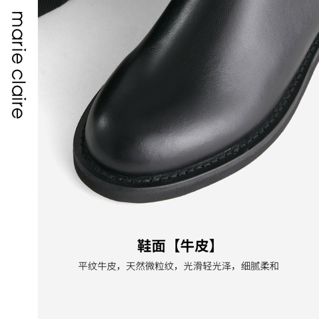 MC women's shoes/marieclaire boots winter thick heel plus velvet warm boots knight boots MC women's shoes/marieclaire boots winter thick heel plus velvet warm boots knight boots