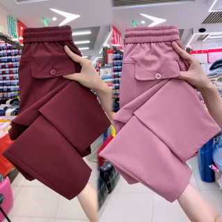 Thickened straight harem pants for women 2025 autumn new style Thickened straight harem pants for women 2025 autumn new style