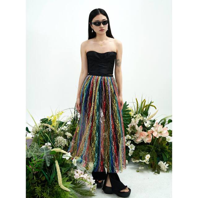 Spring and summer new mesh elasticity, tight big skirt printed chiffon Korean street hot girl skirt 4129193
 Spring and summer new mesh elasticity, tight big skirt printed chiffon Korean street hot girl skirt 4129193