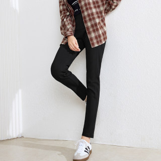betu Baitu black versatile slim casual pants for women's pencil pants 2025 autumn new high-waisted nine-point pants 
betu Baitu black versatile slim casual pants for women's pencil pants 2025 autumn new high-waisted nine-point pants