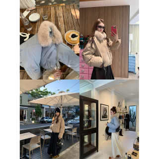 aaaaxbbb two-color fox fur collar down jacket aaaaxbbb two-color fox fur collar down jacket