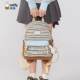Mifei Schoolbag 2025 New Korean Striped Striped Color Color Small High Beauty Value Leisure Travel Backpack
 Mifei Schoolbag 2025 New Korean Striped Striped Color Color Small High Beauty Value Leisure Travel Backpack