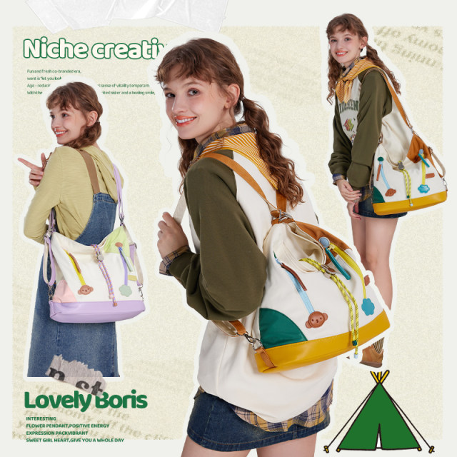 Mifitot Bag Girl 2025 New Large -capacity casual shoulder bag commute commute niche versatile crossbody bag
 Mifitot Bag Girl 2025 New Large -capacity casual shoulder bag commute commute niche versatile crossbody bag