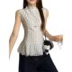 2025 New French Style Polka Dot Cake Skirt Spliced Vest Shirt Women's Summer Waist Slimming Sleeveless Temperament 2025 New French Style Polka Dot Cake Skirt Spliced Vest Shirt Women's Summer Waist Slimming Sleeveless Temperament