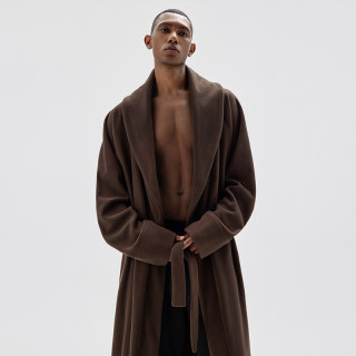 BODYDREAM new autumn and winter men's nightgown warm pajamas plus velvet thickened polar fleece long home clothes BODYDREAM new autumn and winter men's nightgown warm pajamas plus velvet thickened polar fleece long home clothes
