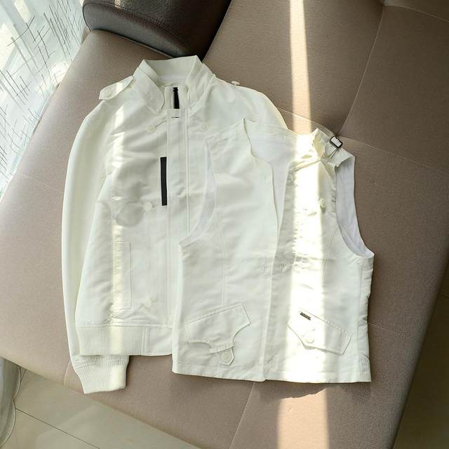 Early spring work jacket for men's spring and autumn multi-pocket short removable knitted collar stand collar export work jacket Early spring work jacket for men's spring and autumn multi-pocket short removable knitted collar stand collar export work jacket