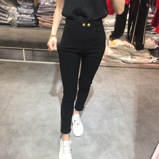 Slimming and versatile elastic feet plus fleece leggings in spring and autumn 
Slimming and versatile elastic feet plus fleece leggings in spring and autumn