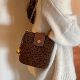 Nanfeng Chio2nd Frosted Leather Leopard Bucket Bag Retro Commuting Versatile Shoulder Bag Women's Crossbody Small Bag Nanfeng Chio2nd Frosted Leather Leopard Bucket Bag Retro Commuting Versatile Shoulder Bag Women's Crossbody Small Bag