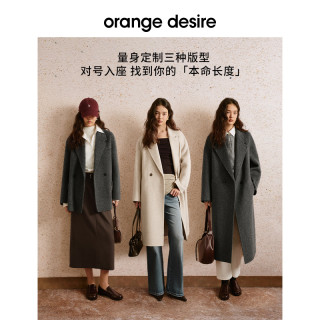 OrangedeSire long woolen woolen coat
 OrangedeSire long woolen woolen coat