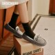 Skechers milk shoes winter women's shoes soft-soled bean shoes plus velvet warm furry shoes loafers flat shoes Skechers milk shoes winter women's shoes soft-soled bean shoes plus velvet warm furry shoes loafers flat shoes