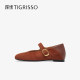 Luansu 2025 autumn and winter new style increased by 3.5 Mary Jane French retro flat shoes TA65312-54 Luansu 2025 autumn and winter new style increased by 3.5 Mary Jane French retro flat shoes TA65312-54