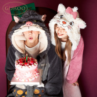 Fruit shell winter mary cat couple sleeping gown 
Fruit shell winter mary cat couple sleeping gown
