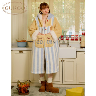 Gukoo/fruit shell nightgown winter cooking rat king joint brand new coral velvet warm women's home clothes nightgown D 
Gukoo/fruit shell nightgown winter cooking rat king joint brand new coral velvet warm women's home clothes nightgown D