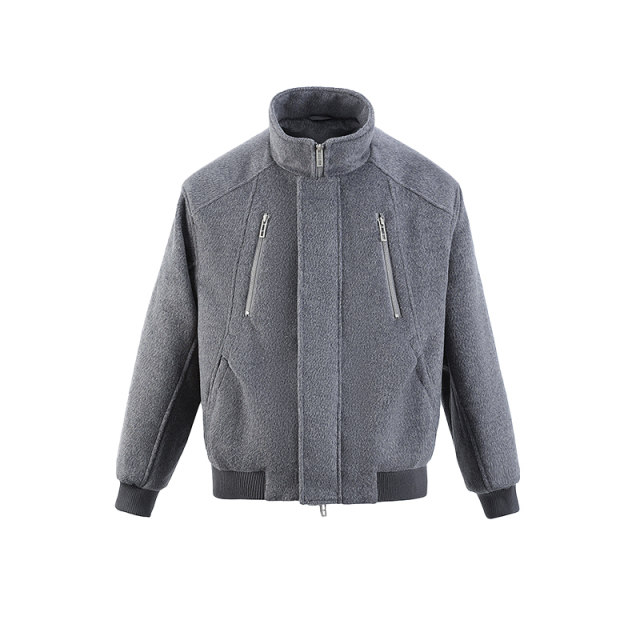 Autumn and winter jackets for men 2025 new high-end handsome short woolen jackets trendy light luxury stand-up collar tops Autumn and winter jackets for men 2025 new high-end handsome short woolen jackets trendy light luxury stand-up collar tops