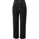 Yalida color-locked velvet denim straight pants for women 2025 winter new black cigarette pants small jeans Yalida color-locked velvet denim straight pants for women 2025 winter new black cigarette pants small jeans