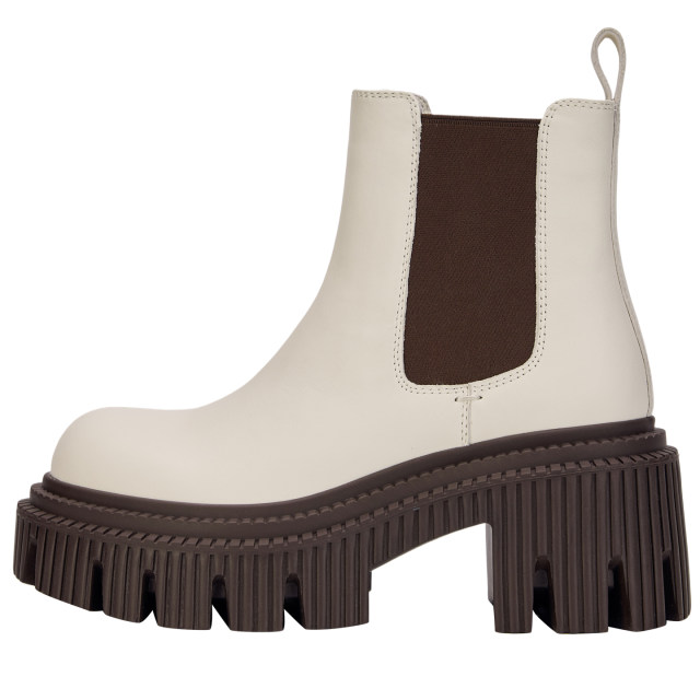 NOOWA color-blocking thick heel Martin boots for women 2025 autumn fashion round toe leather heightened comfortable versatile short boots NOOWA color-blocking thick heel Martin boots for women 2025 autumn fashion round toe leather heightened comfortable versatile short boots