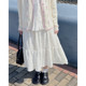 Step into the Galaxy Japanese sweet cake skirt with high waist slim mid-length gentle white skirt versatile A-line skirt Step into the Galaxy Japanese sweet cake skirt with high waist slim mid-length gentle white skirt versatile A-line skirt