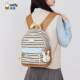 Mifei Schoolbag 2025 New Korean Striped Striped Color Color Small High Beauty Value Leisure Travel Backpack
 Mifei Schoolbag 2025 New Korean Striped Striped Color Color Small High Beauty Value Leisure Travel Backpack