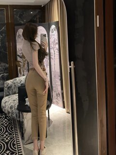 Women's versatile thin casual pants with small feet and legs Women's versatile thin casual pants with small feet and legs