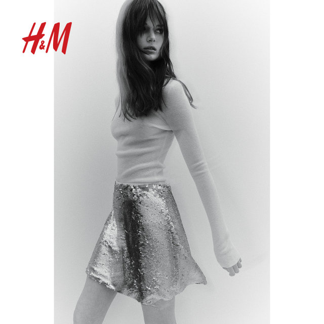 HM Women's Skirt Autumn Fashion High Waist Sequin Mesh Party Mini Skirt 1245422 
HM Women's Skirt Autumn Fashion High Waist Sequin Mesh Party Mini Skirt 1245422