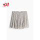 HM women's skirt summer high waist trumpet mini floral cream short skirt 1238416
 HM women's skirt summer high waist trumpet mini floral cream short skirt 1238416