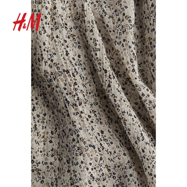 HM women's skirt summer high waist trumpet mini floral cream short skirt 1238416
 HM women's skirt summer high waist trumpet mini floral cream short skirt 1238416