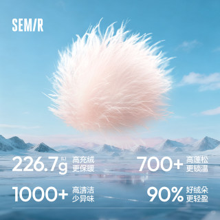 Semir 90 velvet three-proof antistatic long down jacket for women Semir 90 velvet three-proof antistatic long down jacket for women