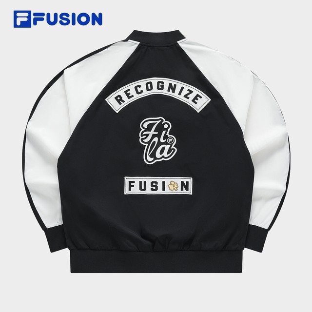 FILA FUSION Fila trendy brand woven jacket men's summer sports jacket fashion casual color matching baseball uniform FILA FUSION Fila trendy brand woven jacket men's summer sports jacket fashion casual color matching baseball uniform