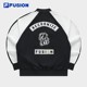 FILA FUSION Fila trendy brand woven jacket men's summer sports jacket fashion casual color matching baseball uniform FILA FUSION Fila trendy brand woven jacket men's summer sports jacket fashion casual color matching baseball uniform