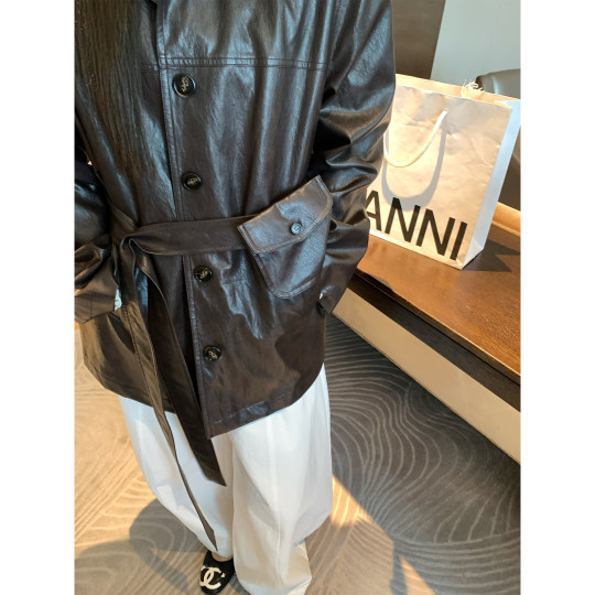 NAZ large size autumn cotton polyester blend environmentally friendly leather casual high-end fat mm fashionable PU leather jacket women NAZ large size autumn cotton polyester blend environmentally friendly leather casual high-end fat mm fashionable PU leather jacket women