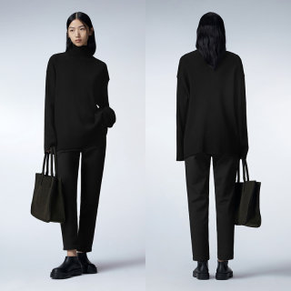 JNBY/Jiangnan Buddy Autumn and Winter Slim casual pants for women black pencil pants nine-point commuting 
JNBY/Jiangnan Buddy Autumn and Winter Slim casual pants for women black pencil pants nine-point commuting