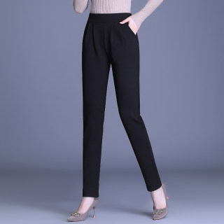 High -waist elastic leisure pants little foot Harn pants girl
 High -waist elastic leisure pants little foot Harn pants girl