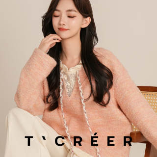 TCREER autumn gentle design lace splicing long-sleeved top for women 
TCREER autumn gentle design lace splicing long-sleeved top for women