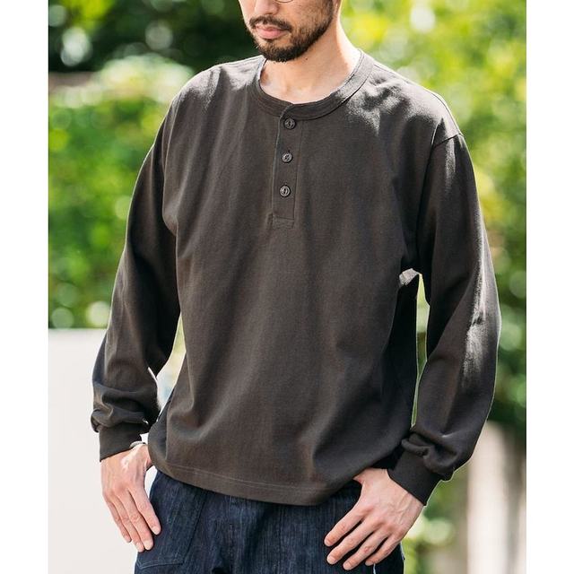 1 hour refundable, officially authorized by direct mail from Japan, FREAK'S STORE 10.5 oz thick henley collar long sleeves 
1 hour refundable, officially authorized by direct mail from Japan, FREAK'S STORE 10.5 oz thick henley collar long sleeves