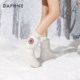 Daphne white snow boots for women 2025 winter new style velvet thickened cotton boots thick sole waterproof northeastern cotton shoes Daphne white snow boots for women 2025 winter new style velvet thickened cotton boots thick sole waterproof northeastern cotton shoes