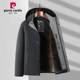 Pilkan autumn and winter milk silk jacket male plus velvet thickened hood can take off leisure business dad to wear jacket Pilkan autumn and winter milk silk jacket male plus velvet thickened hood can take off leisure business dad to wear jacket