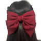 Wine red bow hair clip satin hair jewelry card hairpiece headwear French girl children's duckbill folder setting Wine red bow hair clip satin hair jewelry card hairpiece headwear French girl children's duckbill folder setting